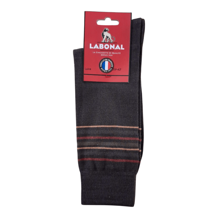 Chaussettes pour Homme en Laine - Produit chaud - Marron - 39-42 (C0812)