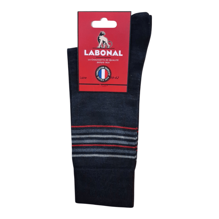 Chaussettes pour Homme en Laine - Produit chaud - Noir  - 39-42 (C0824)