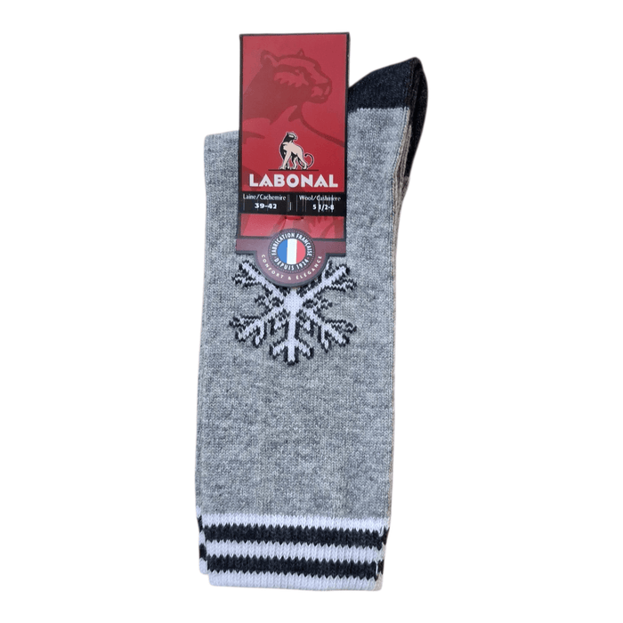 Chaussettes pour Homme en Laine - Contient du cachemire - Gris - 39-42 (D0111)