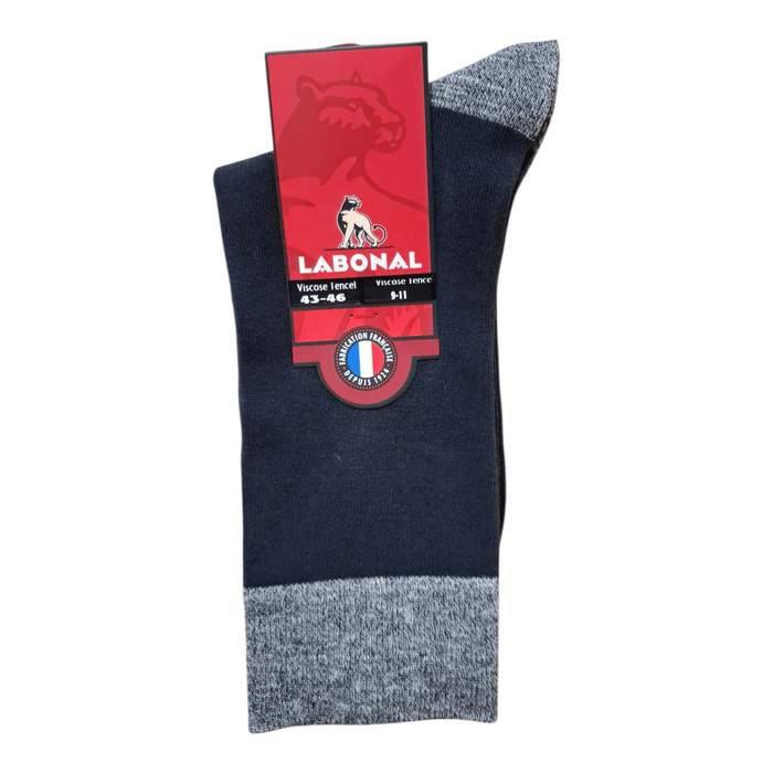 Chaussettes pour Homme en Viscose - Contient du tencel - Anthracite/Gris - 43-46 (D0144)