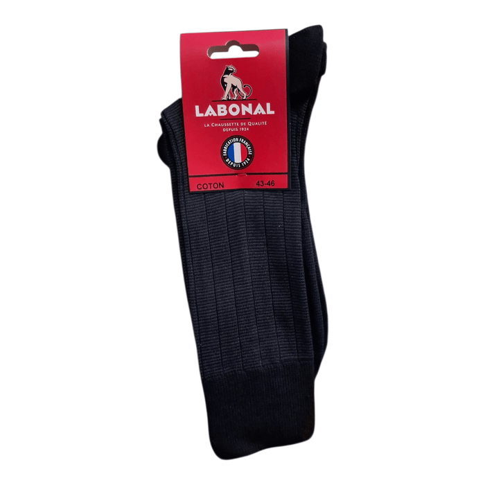 Chaussettes pour Homme en Coton - Touché doux - Noir - 43-46 (D0222)