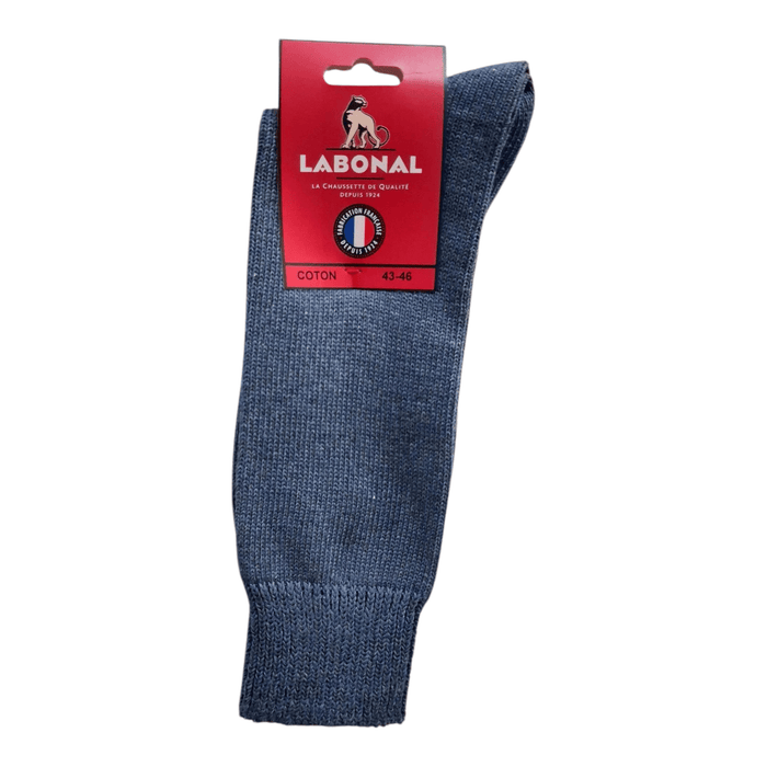 Chaussettes pour Homme en Coton - Produit épais - Bleu chiné - 43-46 (D0231)