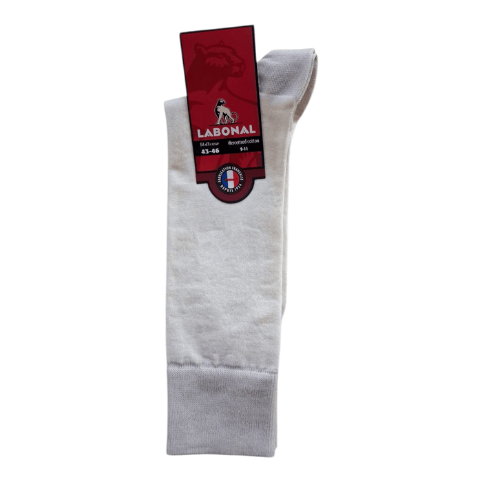 Chaussettes pour Homme en Fil d'Ecosse - Résistant - Beige - 43-46 (D0241)