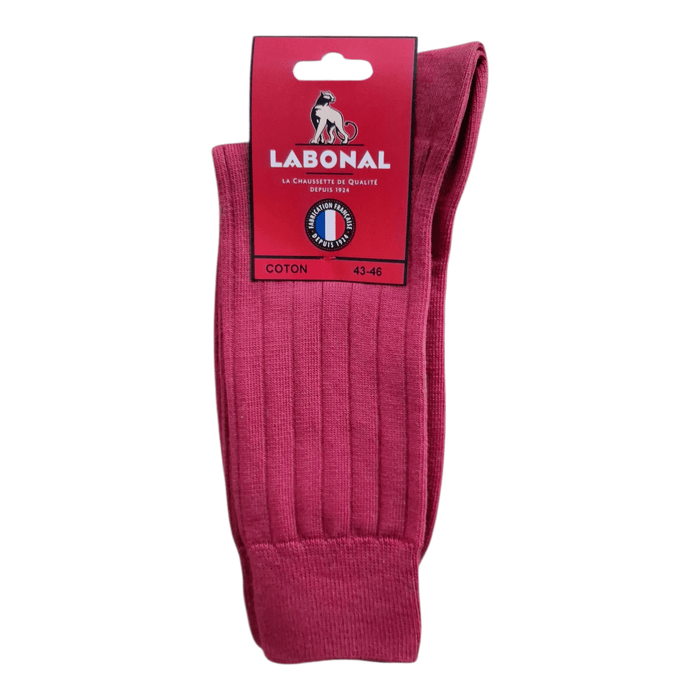 Chaussettes pour Homme en Coton - Touché doux - Framboise - 43-46 (D0243)