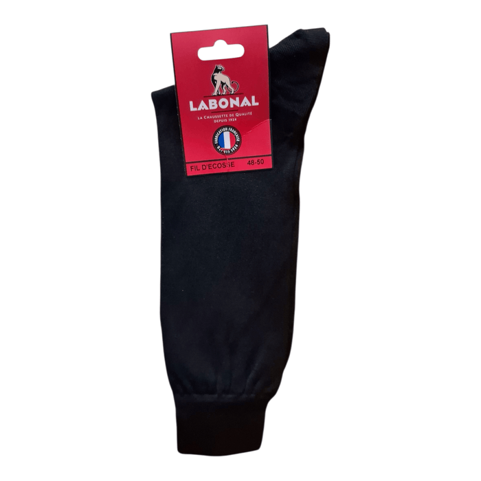 Chaussettes pour Homme en Fil d'Ecosse - Résistant - Noir - 48-50 (D0321)
