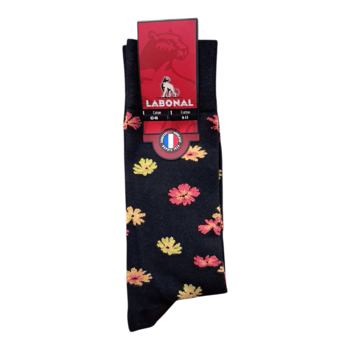 Chaussettes pour Homme en Coton - Touché doux - Noir - 43-46 (D0324)