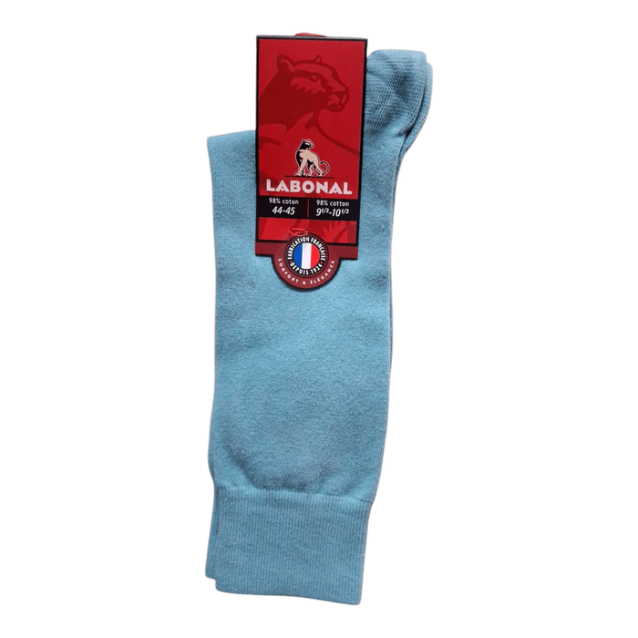 Chaussettes pour Homme en Coton - Touché doux - Turquoise - 44-45 (D0331)
