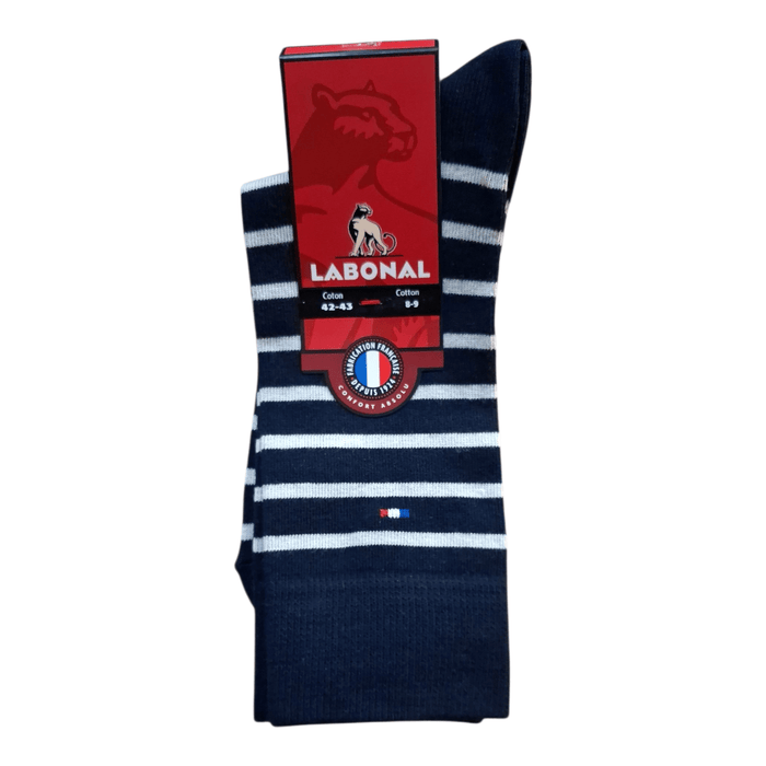 Chaussettes pour Homme en Coton - Touché doux - Marine - 42-43 (D0513)