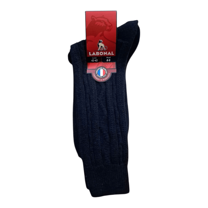 Chaussettes pour Homme en Laine - Produit épais - Marine - 42-43 (D0514)