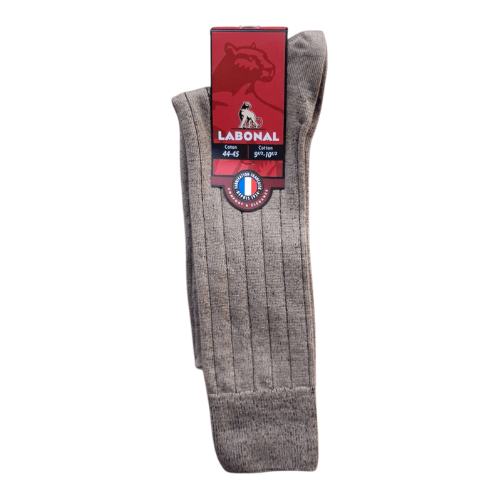 Chaussettes pour Homme en Coton - Contient du cachemire - Marron chiné - 44-45 (D0523)