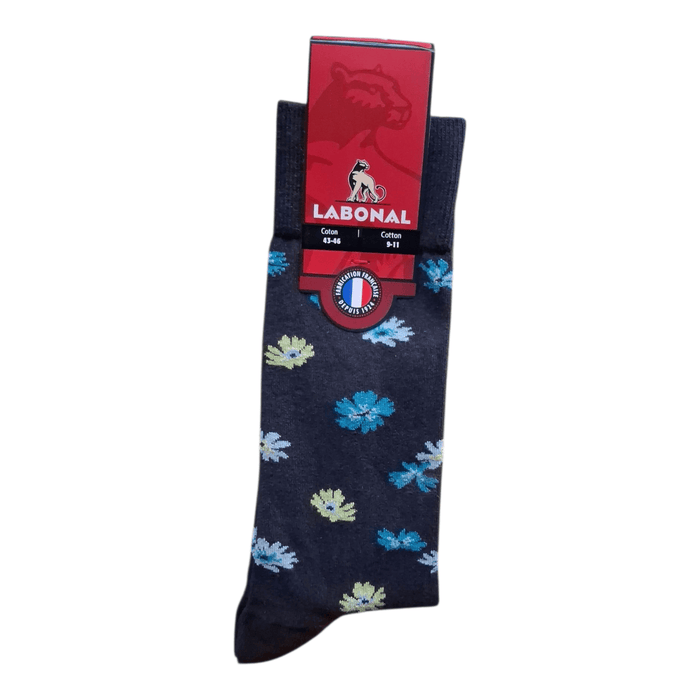 Chaussettes pour Homme en Coton - Touché doux - Anthracite - 43-46 (D0532)