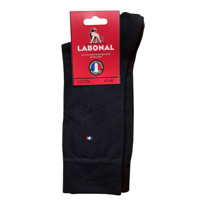 Chaussettes pour Homme en Coton - Touché doux - Noir - 43-46 (D0622)