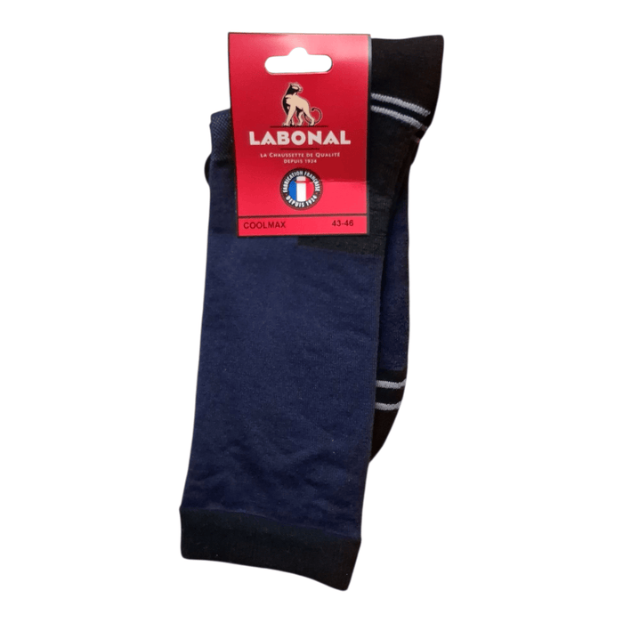 Chaussettes pour Homme en Coolmax - Spécial randonnée - Marine - 43-46 (D0631)