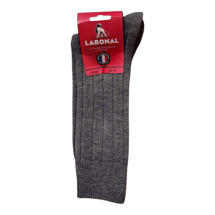Chaussettes pour Homme en Laine - Produit épais - Marron chiné - 42-44 (D0632)