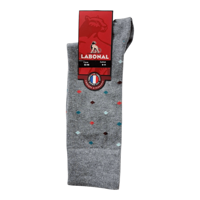 Chaussettes pour Homme en Coton - Touché doux - Gris - 43-46 (D0731)