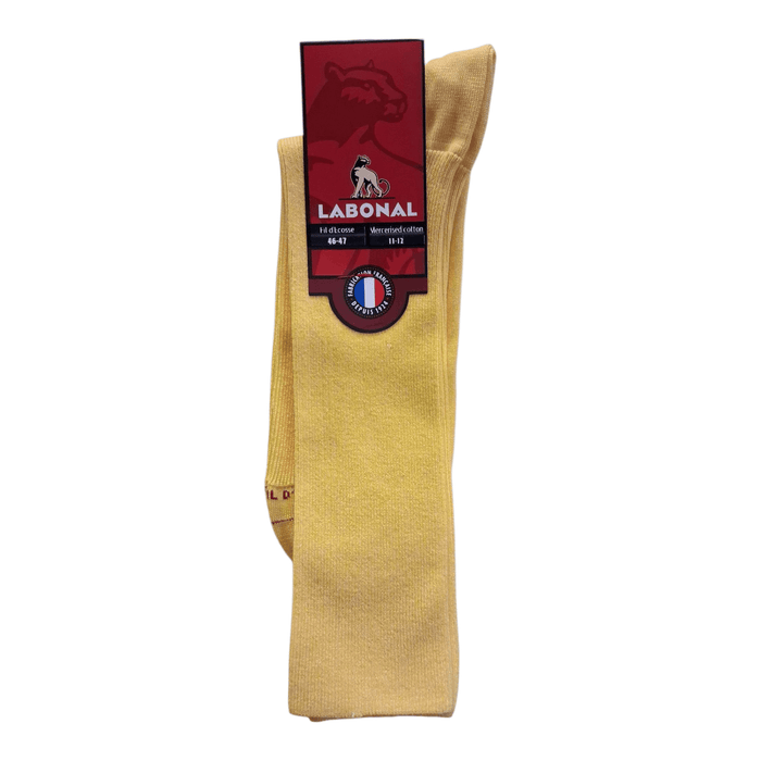 Chaussettes pour Homme en Fil d'Ecosse - Non comprimant - Jaune - 46-47 (D0823)