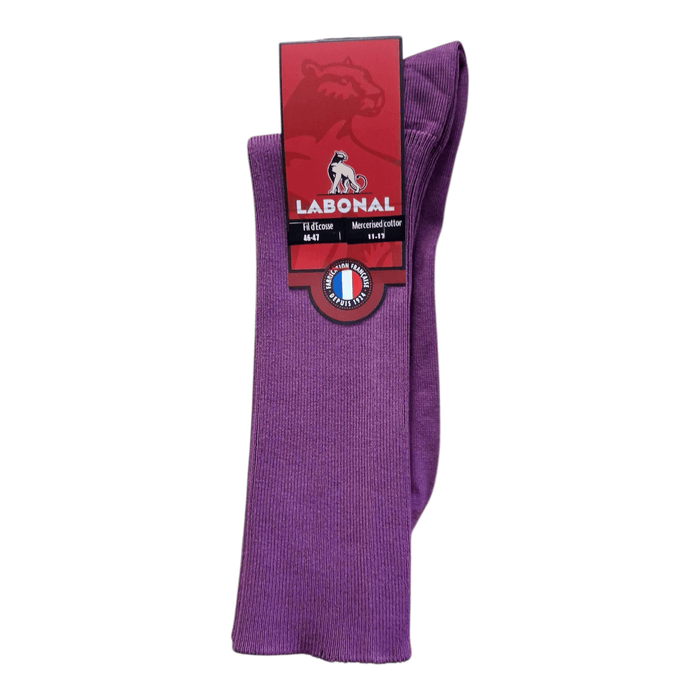 Chaussettes pour Homme en Fil d'Ecosse - Non comprimant - Violet - 46-47 (D0824)