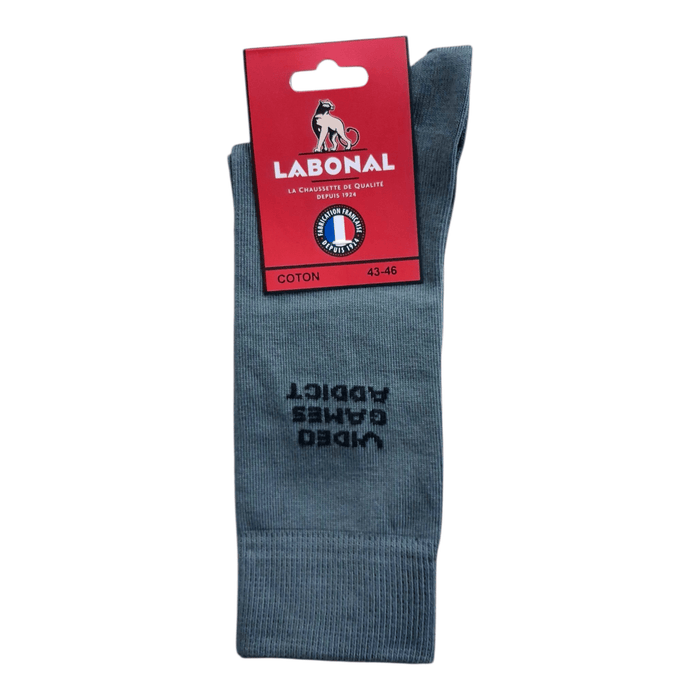 Chaussettes pour Homme en Coton - Touché doux - Anthracite - 43-46 (D0832)