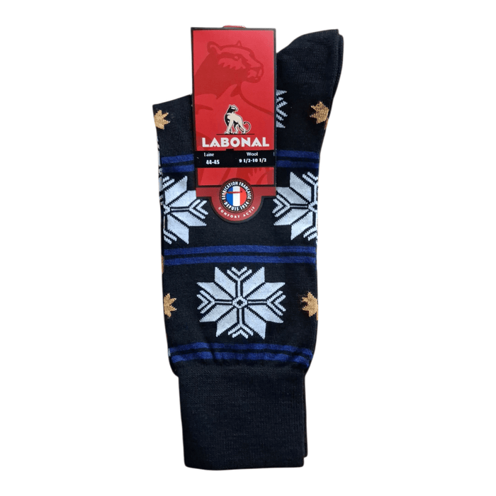 Chaussettes pour Homme en Laine - Produit chaud - Noir - 44-45 (D0842)