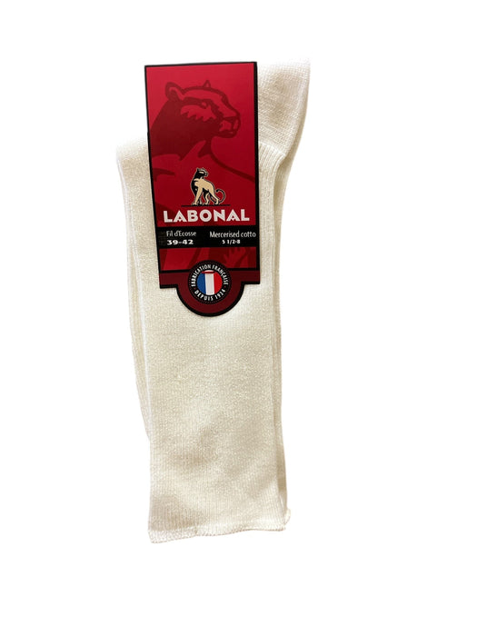 Chaussettes pour Homme en Fil d'Ecosse - Non comprimant - Blanc - 39-42 (E0142)