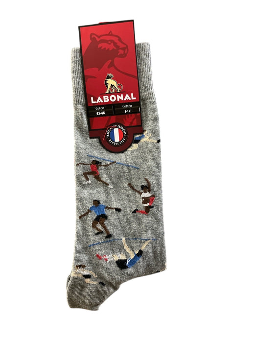 Chaussettes pour Homme en Coton - Touché doux - Gris - 43-46 (E0213)