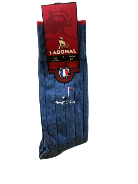 Chaussettes pour Homme en Coton - Touché doux - Bleu - 43-46 (E0244)