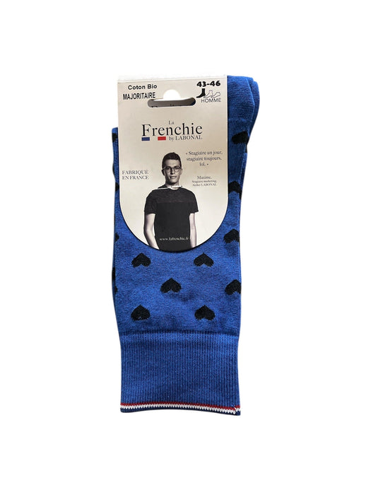 Chaussettes pour Homme en Coton - Produit éco-responsable - Bleu - 43-46 (E0332)