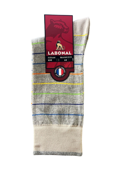 Chaussettes pour Homme en Fil d'Ecosse - Résistant - Gris - 42-43 (E0414)