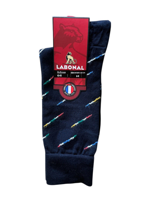 Chaussettes pour Homme en Fil d'Ecosse - Résistant - Marine - 42-43 (E0421)