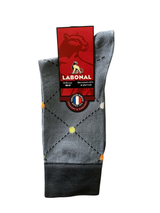 Chaussettes pour Homme en Fil d'Ecosse - Résistant - Bleu - 40-41 (E0424)