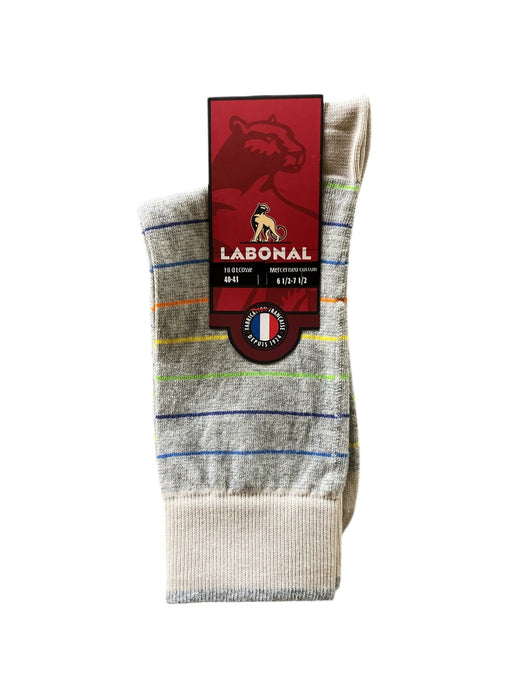 Chaussettes pour Homme en Fil d'Ecosse - Résistant - Gris - 40-41 (E0433)