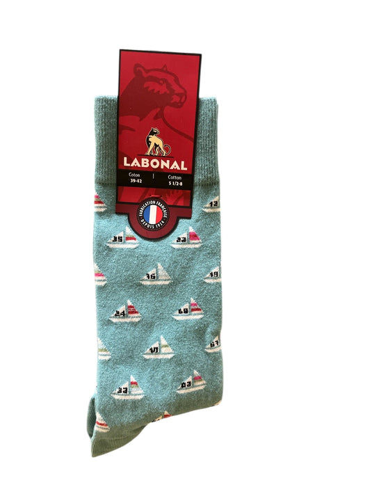 Chaussettes pour Homme en Coton - Touché doux - Turquoise - 39-42 (E0441)