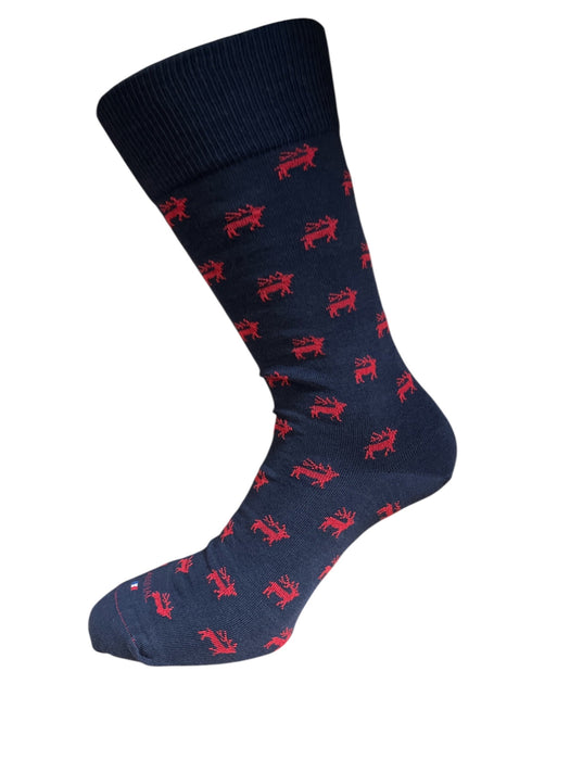 Coffret 1 paire de Chaussettes pour Homme en Coton - Touché doux - Marine - 39-42 (F0621)